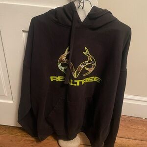 Realtree Black and Green Logo Hoodie